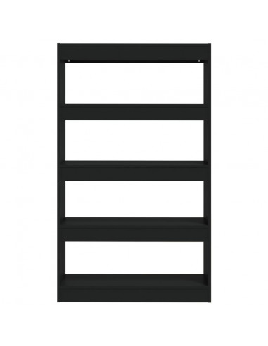 Libreria/Divisorio Nero 80x30x135 cm in Truciolato