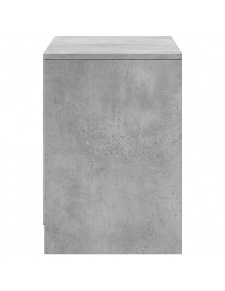 Mobile Porta TV con LED Grigio Cemento 100x34x50 cm Truciolato