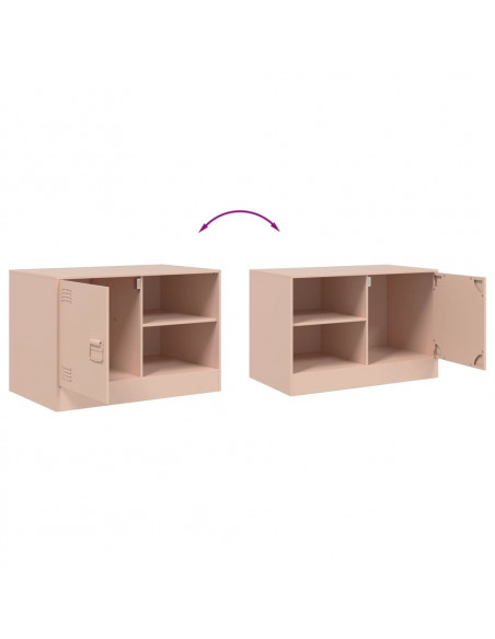 Mobile TV Rosso 67x39x44 cm in Acciaio