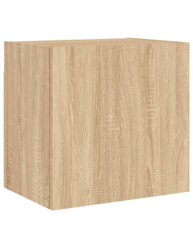 Mobili TV a Muro 5pz Rovere Sonoma in Legno Multistrato