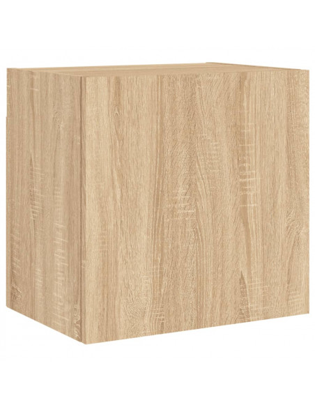 Mobili TV a Muro 5pz Rovere Sonoma in Legno Multistrato