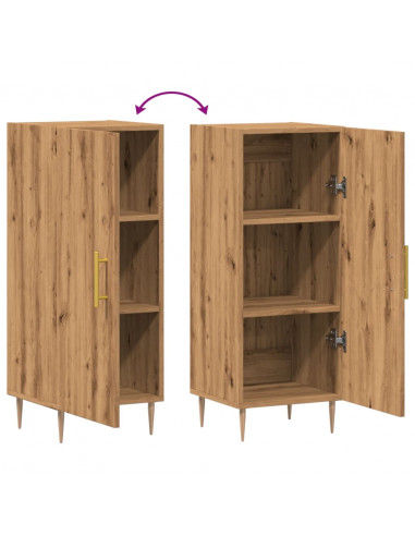 Credenza Rovere Artigianale 34,5x34x90 cm in Truciolato