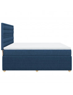 Giroletto a Molle con Materasso Blu 180x200 cm in Tessuto 2