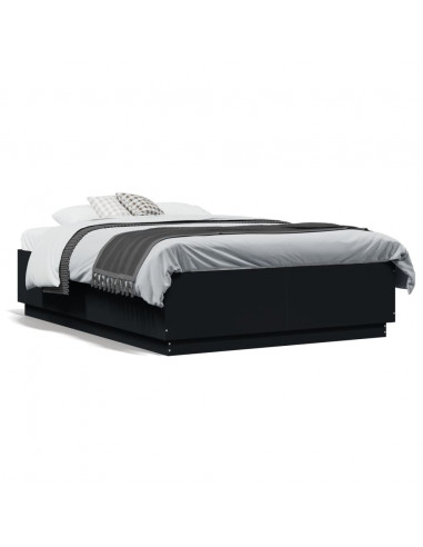 Giroletto Nero 135x190 cm in Legno Multistrato