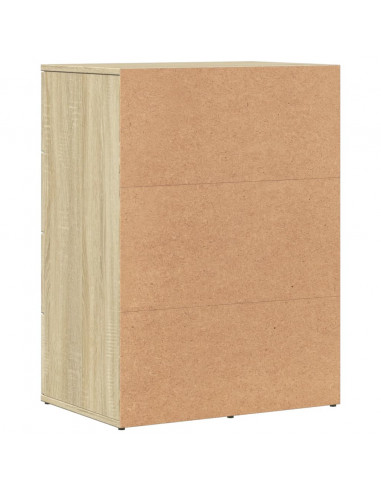 Credenze 2 pz Rovere Sonoma 59x39x80 cm in Legno Multistrato