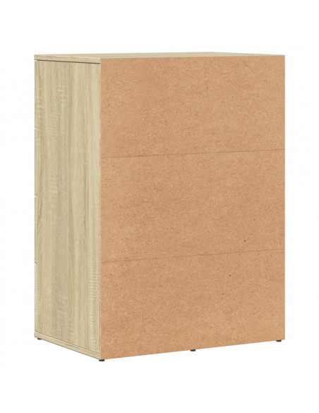 Credenze 2 pz Rovere Sonoma 59x39x80 cm in Legno Multistrato
