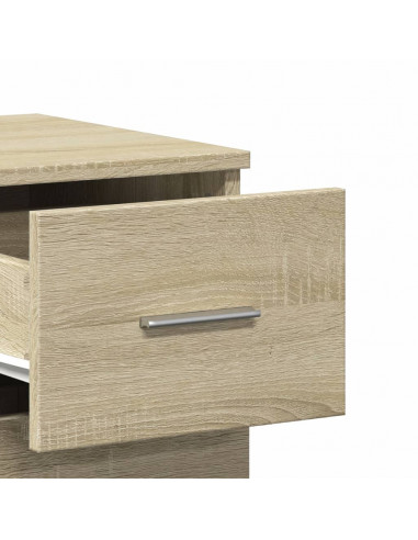 Credenze 2 pz Rovere Sonoma 59x39x80 cm in Legno Multistrato