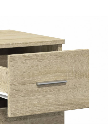 Credenze 2 pz Rovere Sonoma 59x39x80 cm in Legno Multistrato