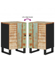 Mobile da Bagno 38x33x58cm Legno Massello di Recupero 2