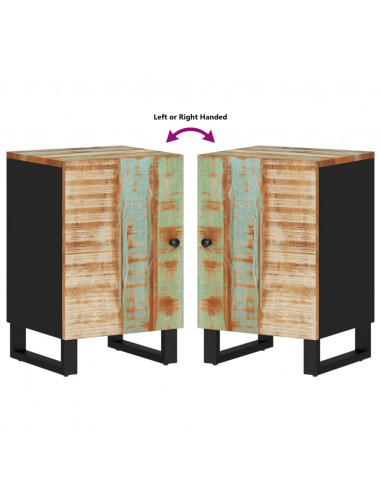 Mobile da Bagno 38x33x58cm Legno Massello di Recupero