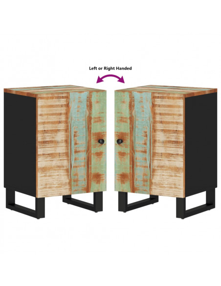 Mobile da Bagno 38x33x58cm Legno Massello di Recupero