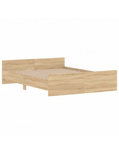 Giroletto con Testiera e Pediera Rovere Sonoma 160x200 cm