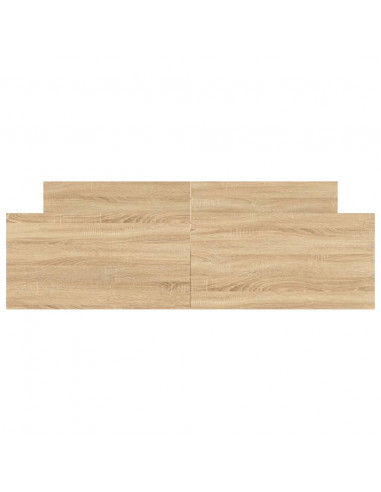 Giroletto con Testiera e Pediera Rovere Sonoma 160x200 cm