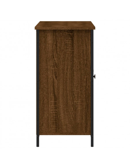 Credenza Rovere Marrone 100x35x70 cm in Legno Multistrato