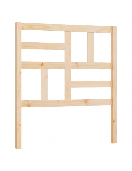 Testiera per Letto 81x4x104 cm in Legno Massello di Pino