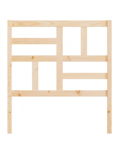 Testiera per Letto 81x4x104 cm in Legno Massello di Pino