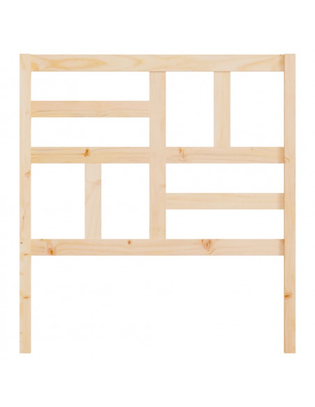 Testiera per Letto 81x4x104 cm in Legno Massello di Pino