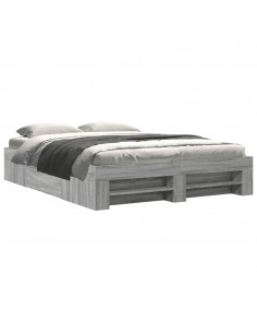 Giroletto Grigio Sonoma 160x200 cm in Legno Multistrato 2