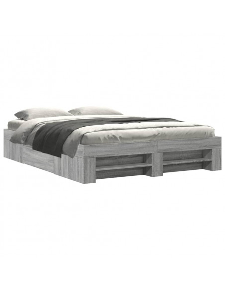 Giroletto Grigio Sonoma 160x200 cm in Legno Multistrato
