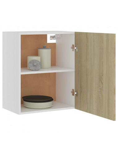 Mobili Pensili 2 pz Rovere Sonoma 50x31x60 cm Legno Multistrato