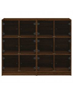 Libreria Ante Rovere Marrone 136x37x109 cm in Legno Multistrato 2