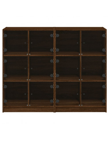 Libreria Ante Rovere Marrone 136x37x109 cm in Legno Multistrato