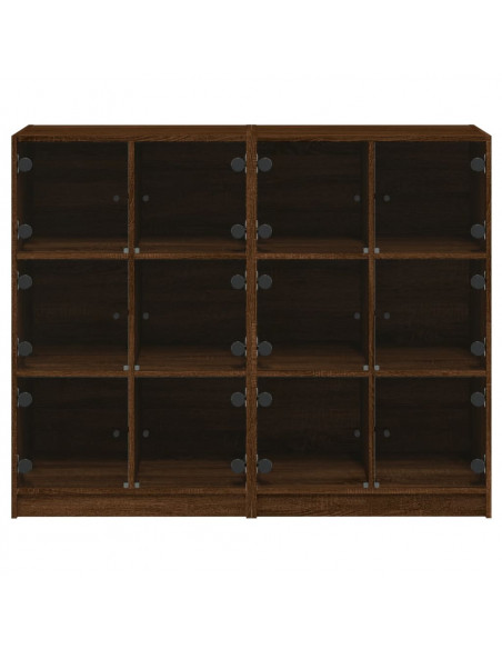 Libreria Ante Rovere Marrone 136x37x109 cm in Legno Multistrato