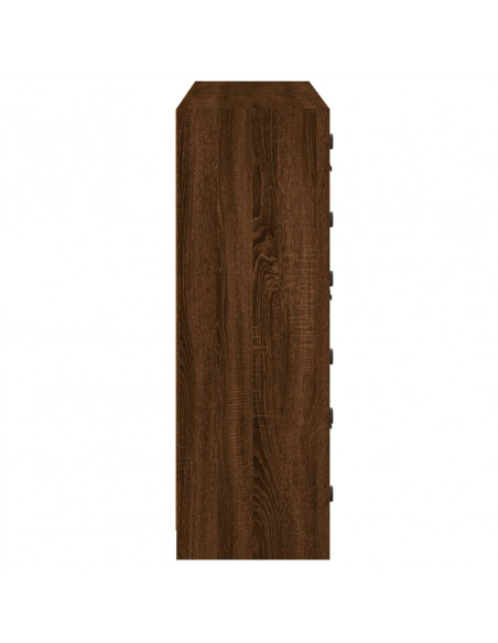 Libreria Ante Rovere Marrone 136x37x109 cm in Legno Multistrato