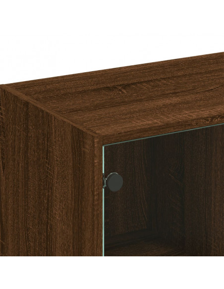 Libreria Ante Rovere Marrone 136x37x109 cm in Legno Multistrato
