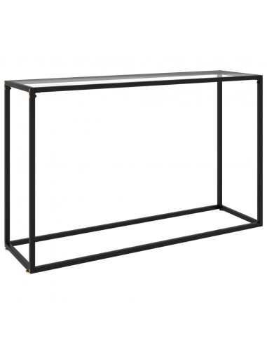 Tavolo Consolle Trasparente 120x35x75 cm in Vetro Temperato