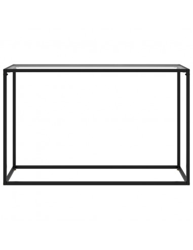 Tavolo Consolle Trasparente 120x35x75 cm in Vetro Temperato