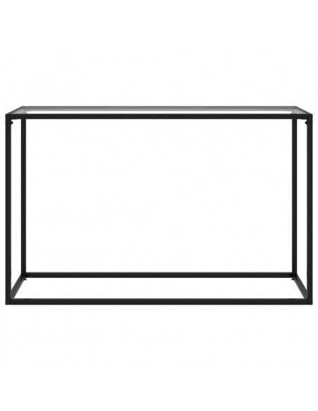 Tavolo Consolle Trasparente 120x35x75 cm in Vetro Temperato
