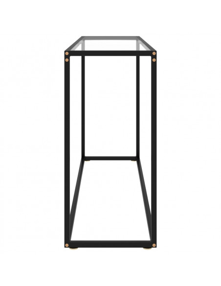 Tavolo Consolle Trasparente 120x35x75 cm in Vetro Temperato