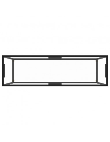 Tavolo Consolle Trasparente 120x35x75 cm in Vetro Temperato