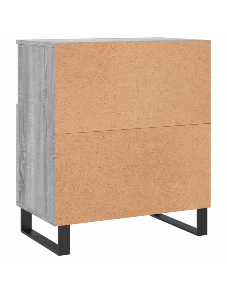 Credenze 2 pz Grigio Sonoma in Legno Multistrato