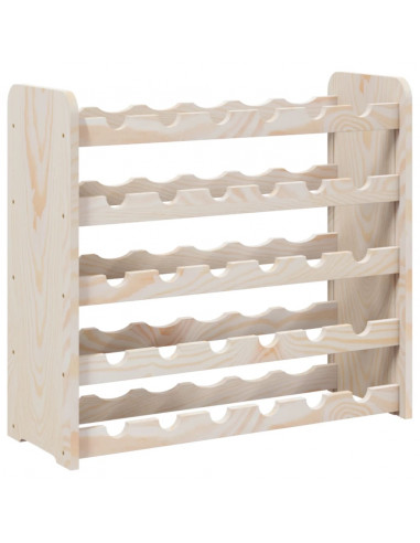 Portavini 67,5x25x60 cm in Legno Massello di Pino