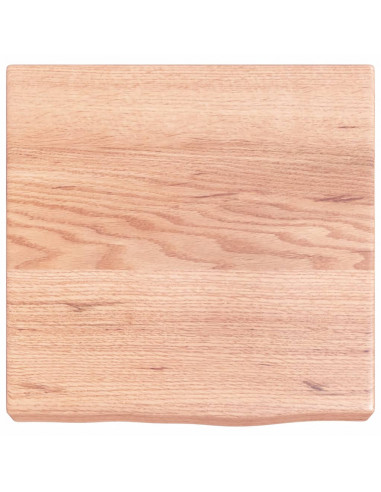 Ripiano Muro Marrone 40x40x(2-6) cm Massello Rovere Trattato