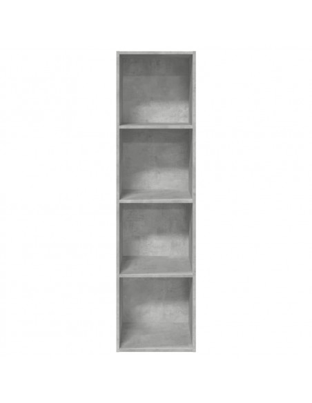 Libreria Grigio Cemento 40x30x152 cm in Legno Multistrato