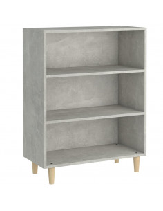 Credenza Grigio Cemento 69,5x32,5x90 cm in Legno Multistrato 2