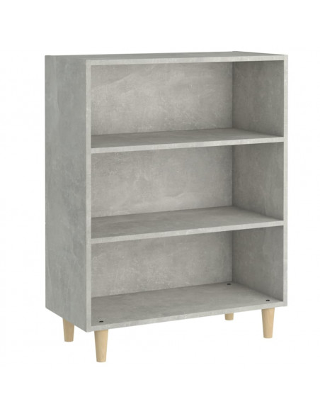 Credenza Grigio Cemento 69,5x32,5x90 cm in Legno Multistrato