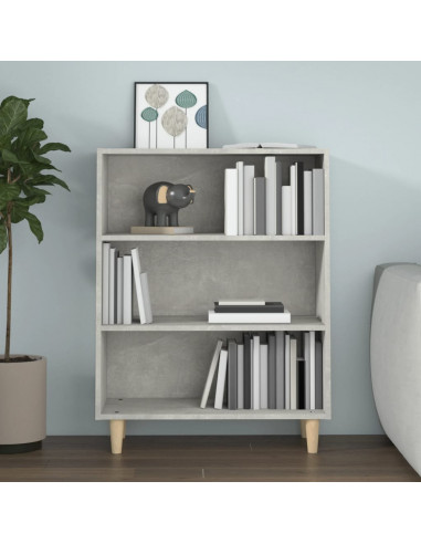 Credenza Grigio Cemento 69,5x32,5x90 cm in Legno Multistrato