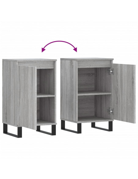 Credenza Grigio Sonoma 40x35x70 cm in Legno Multistrato
