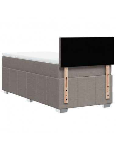 Giroletto a Molle con Materasso Tortora 90x200 cm inTessuto