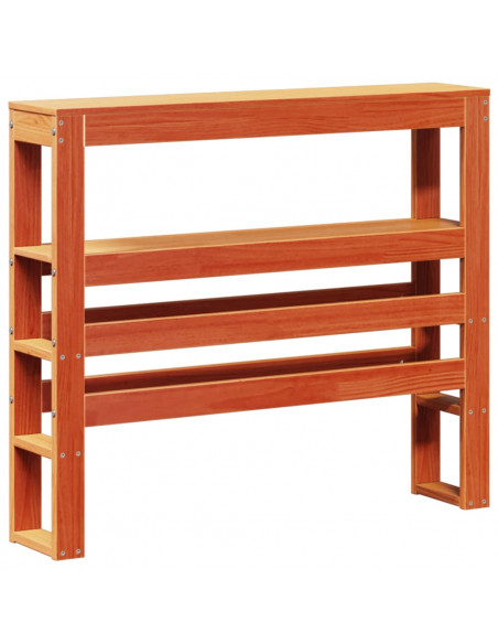Letto senza Materasso Marrone Cera 100x200 cm in Legno di Pino