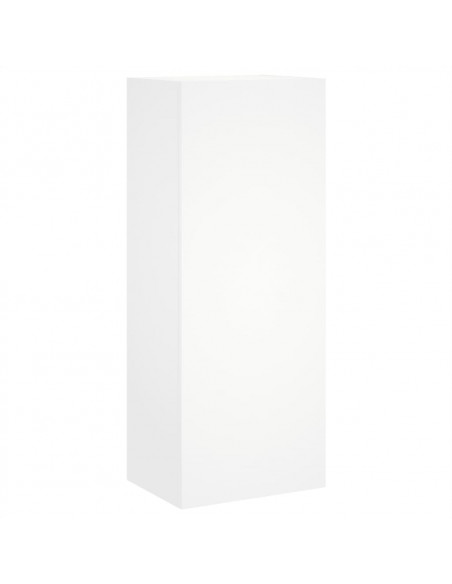 Mobili TV a Muro 5pz Bianchi in Legno Multistrato