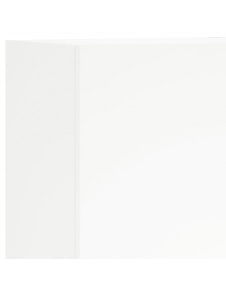 Mobili TV a Muro 5pz Bianchi in Legno Multistrato