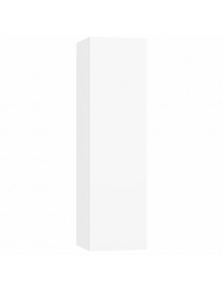 Set di Mobili Porta TV 7 pz Bianco in Legno Multistrato