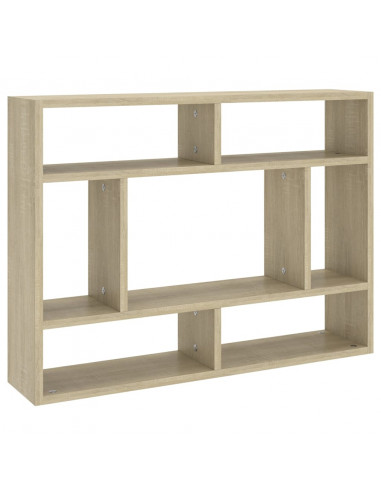 Scaffale a Parete Rovere Sonoma 75x16x55 cm Legno Multistrato