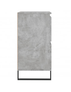 Credenze 2 pz Grigio Cemento in Legno Multistrato 2