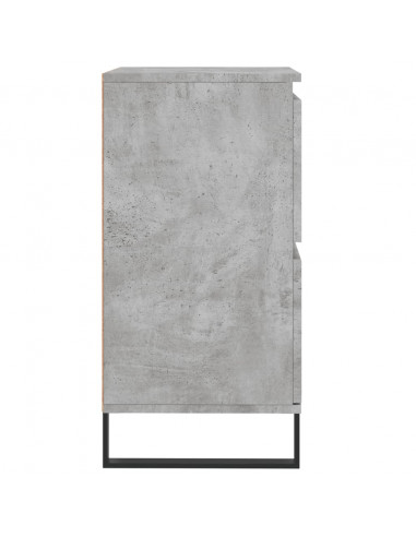 Credenze 2 pz Grigio Cemento in Legno Multistrato